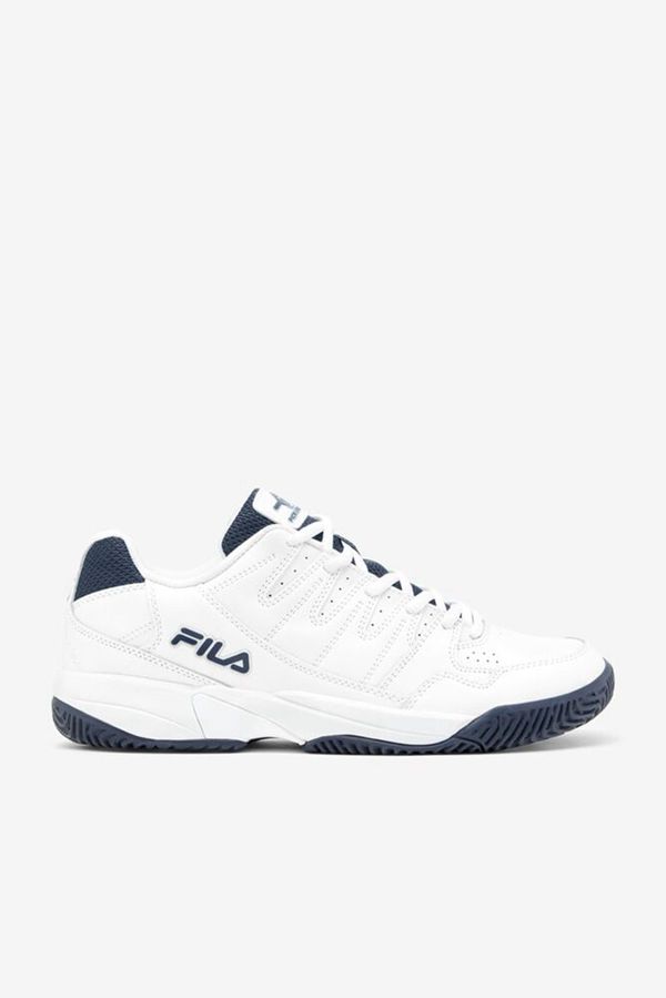 Zapatos De Pickleball Fila Hombre Blancas / Azul Marino / Blancas - Double Bounce - España 928017FSQ